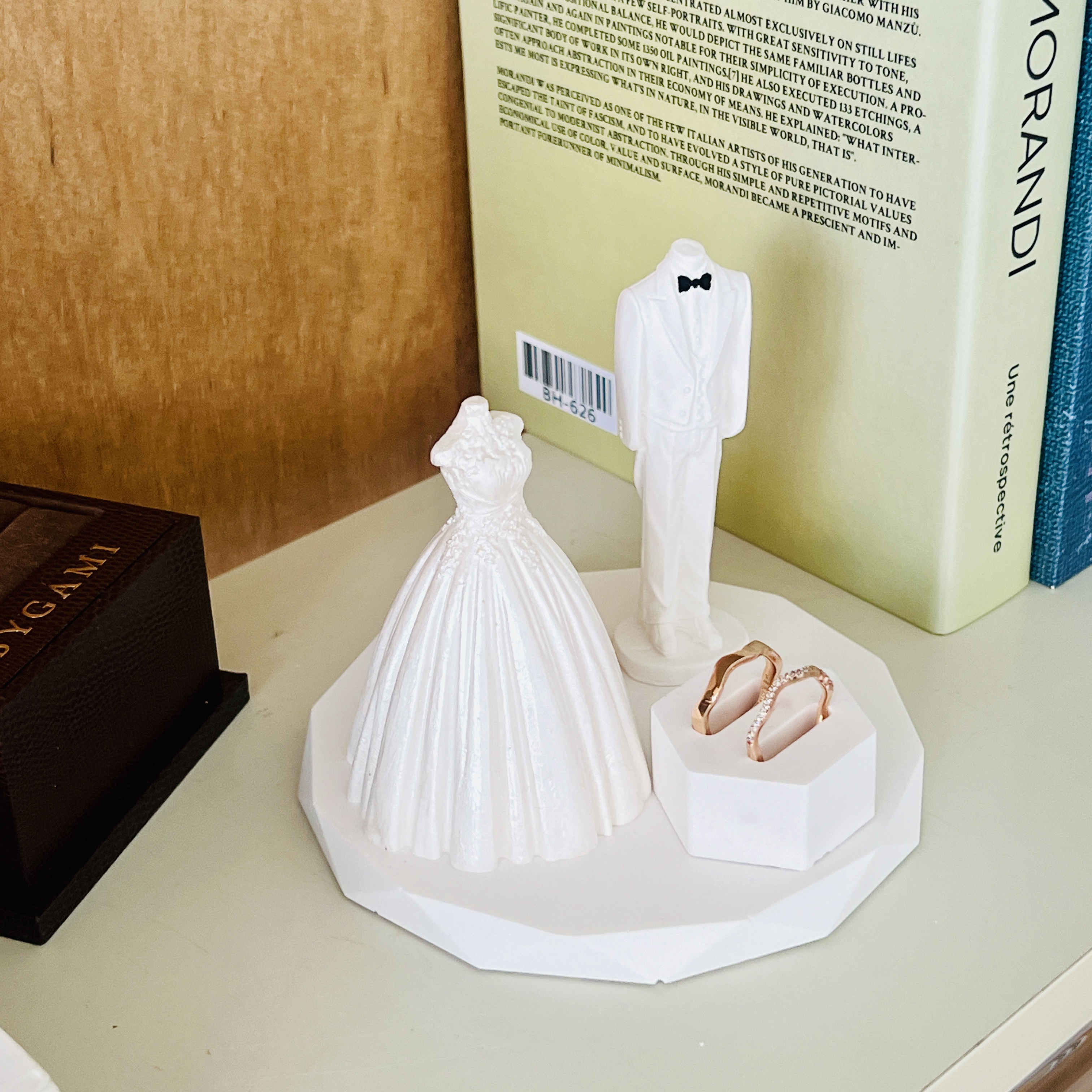 [무료 선물 포장] 신랑 신부 석고 오브제 썸네일 3