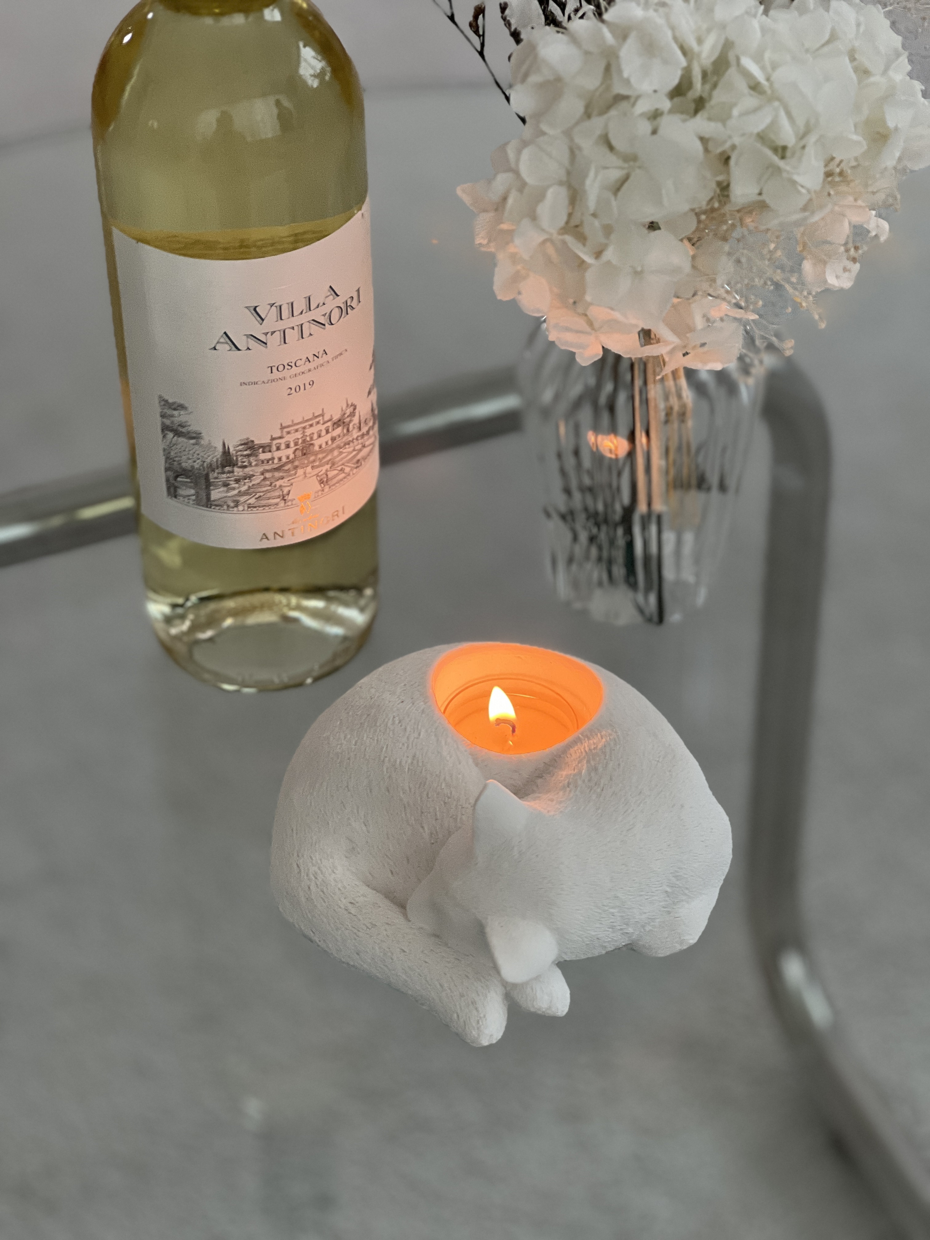 [무료 선물 포장] 고양이 티라이트 홀더 무드 컷 2