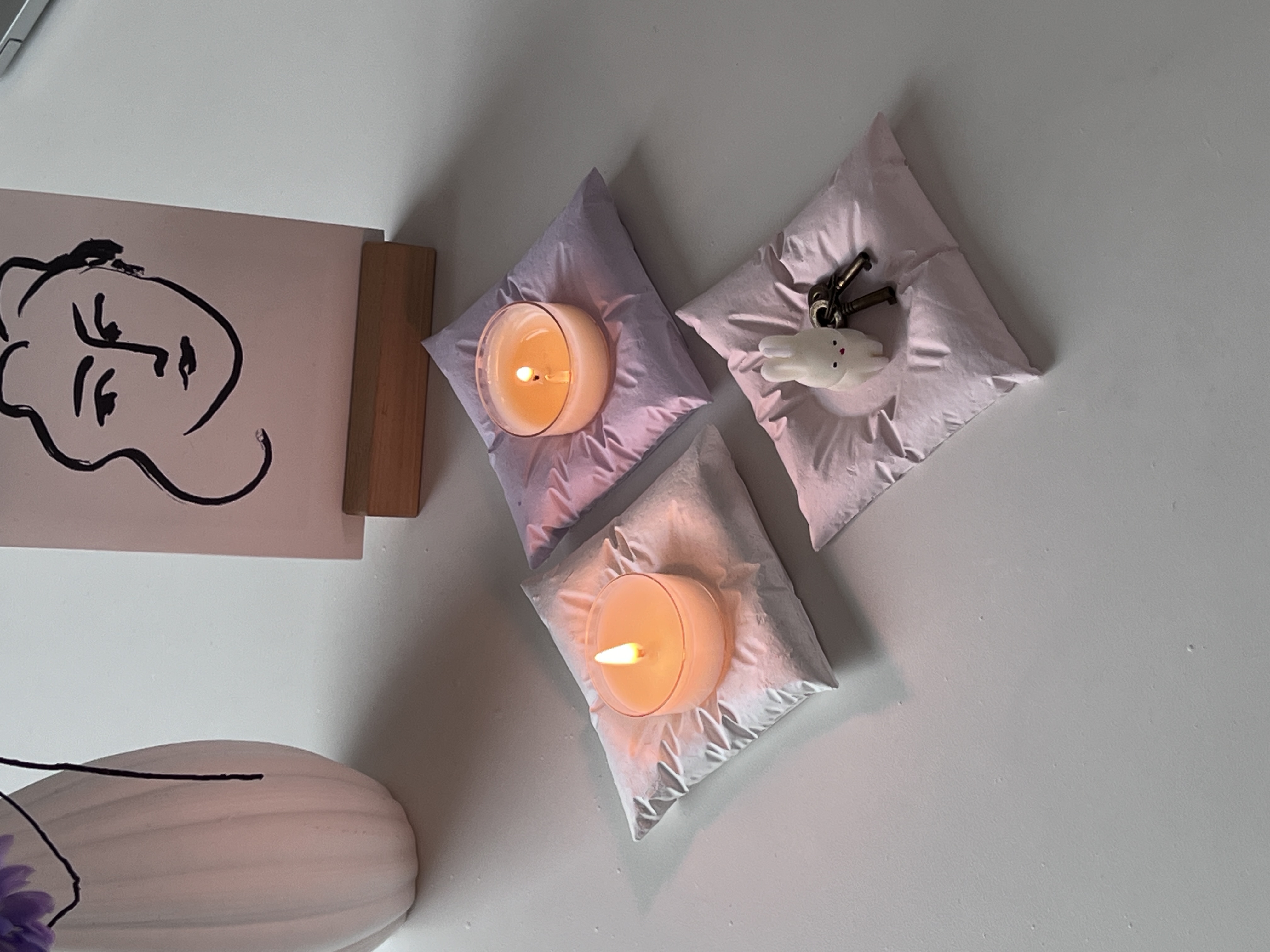 [무료 선물 포장] 쿠션 티라이트 홀더 썸네일 4